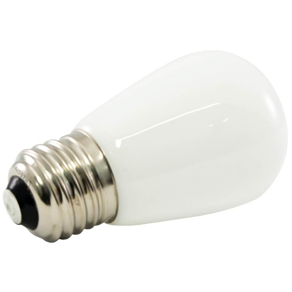 Premium Grade LED Lamp S14 Shape, Standard Medium Base, Frosted Warm White Glass, wet Location