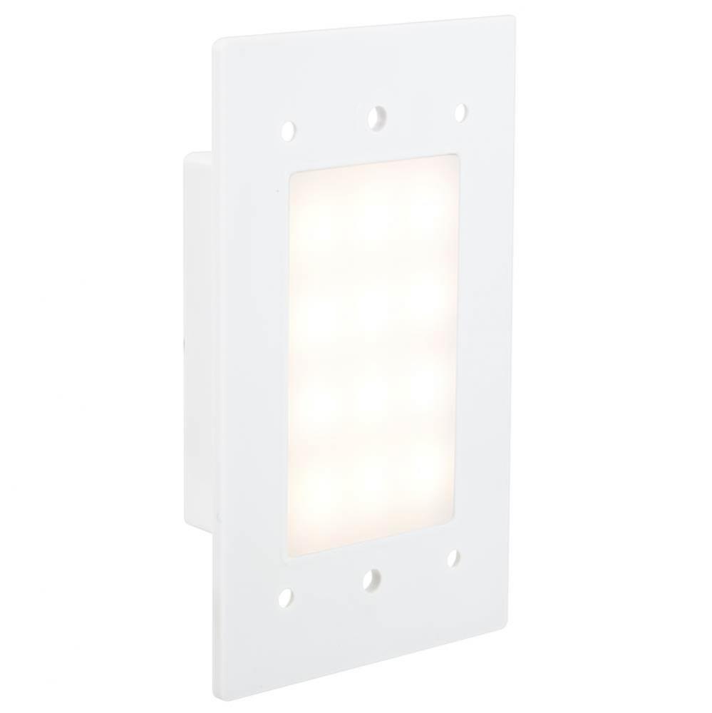 Warm White LED Step Light, 100 - 277 Volts AC, 1.7 Watts, cULus Listed,