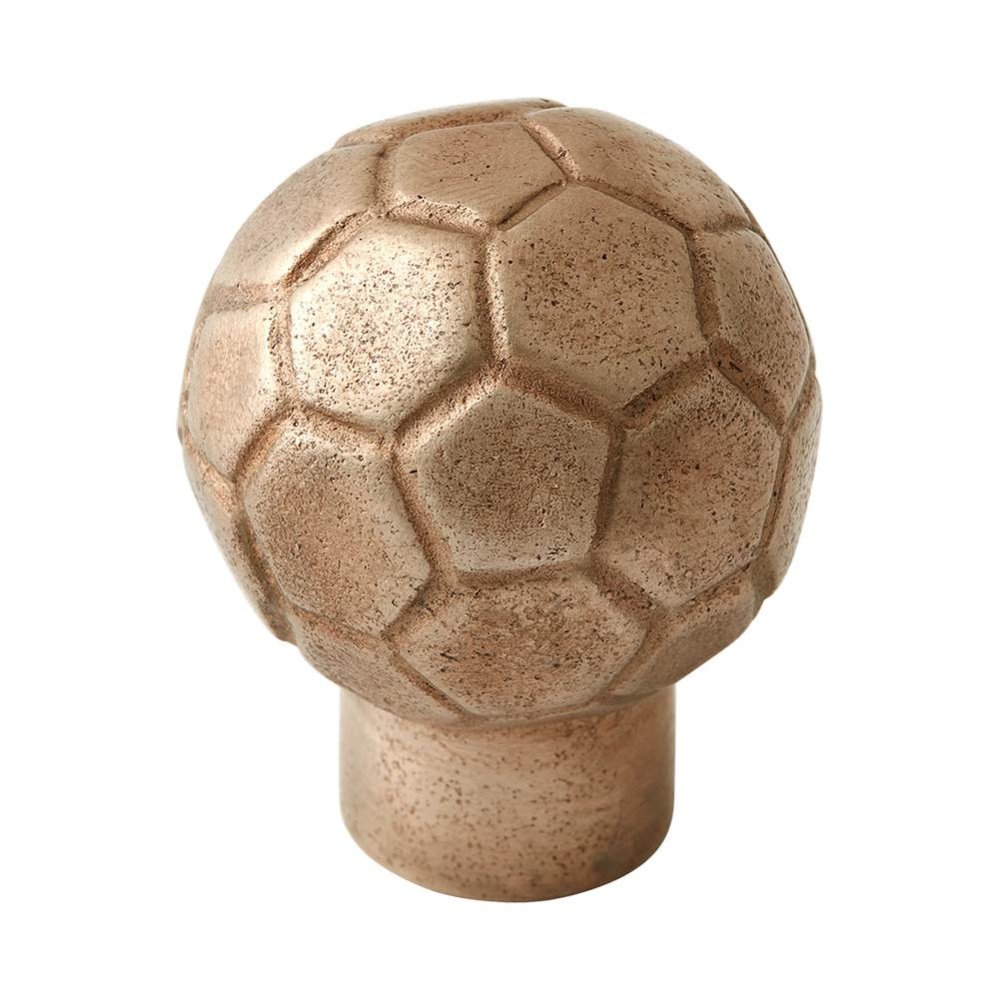 34MM Whimsical Football/Soccer Cabinet Knob Bronze