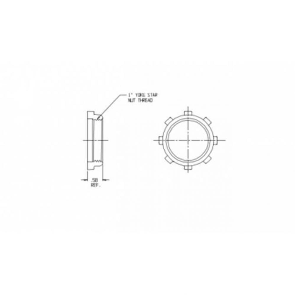 14-4N YOKE STAR NUT-1 METER