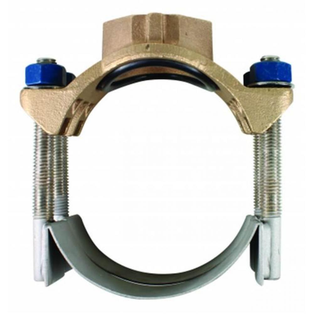 3855 4X1 SS DBL STRAP SADDLE 4.80xAWWA