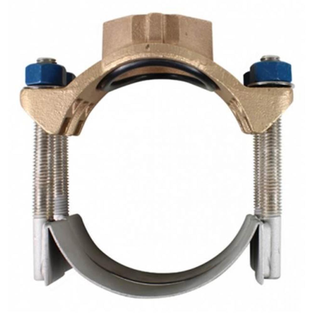 3856 4X1 SS DBL STRAP SADDLE 4.80 X FNPT