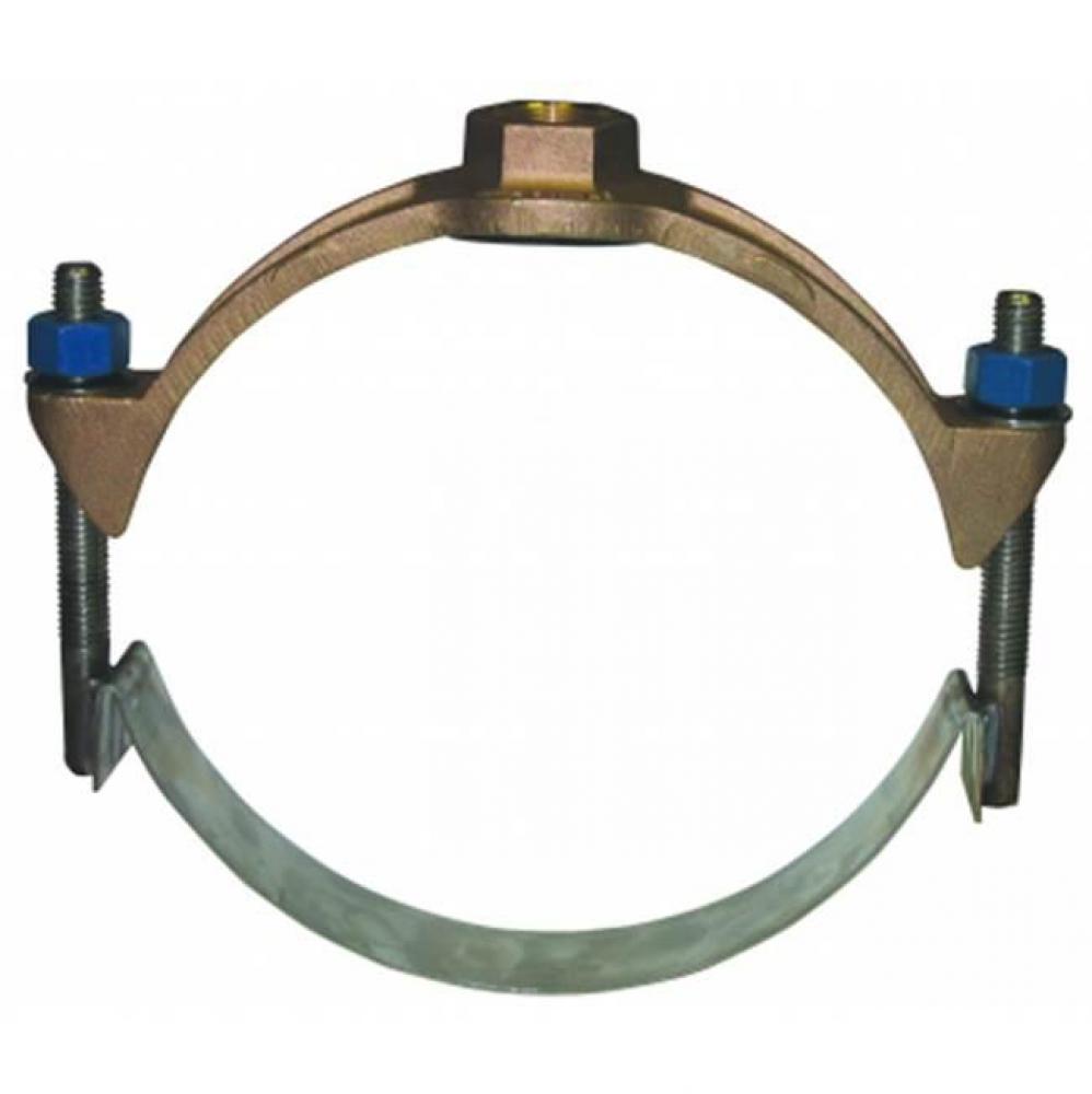 3835F 8X1 SS SGL STRAP SADDLE 9.05 X AWWA FLT GSKT