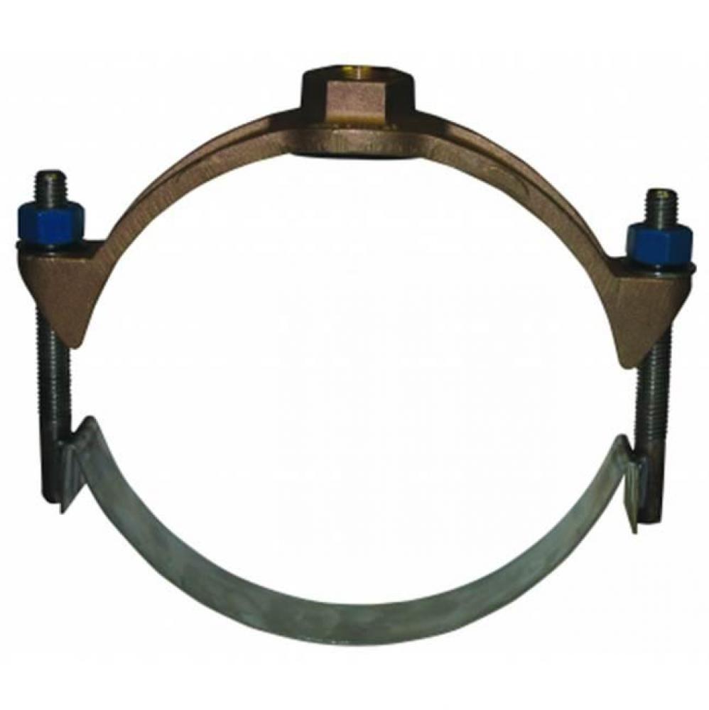 3836F 8X1 SS SGL STRAP SADDLE 9.05 X FNPT FLT GSKT