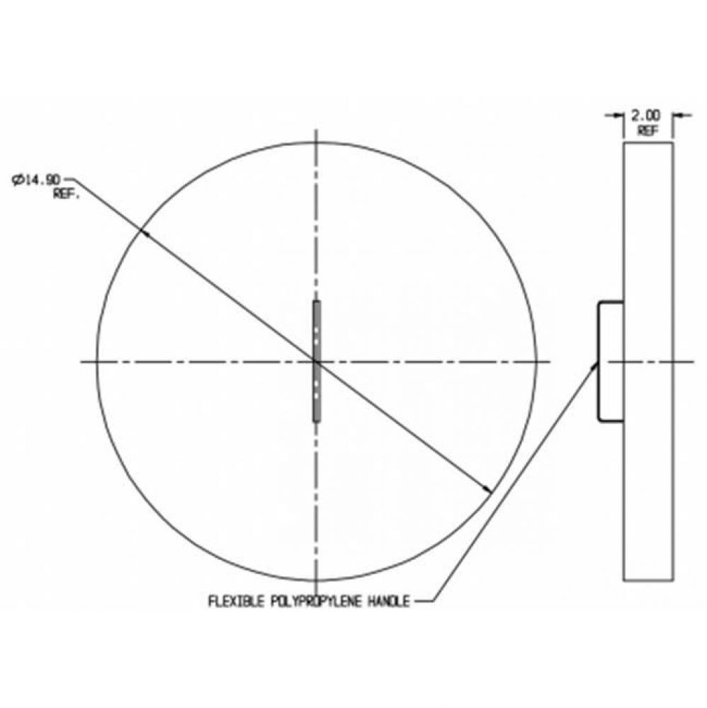 90-C1 15X2 FLAT LID PIT CUSHION 1 PIECE