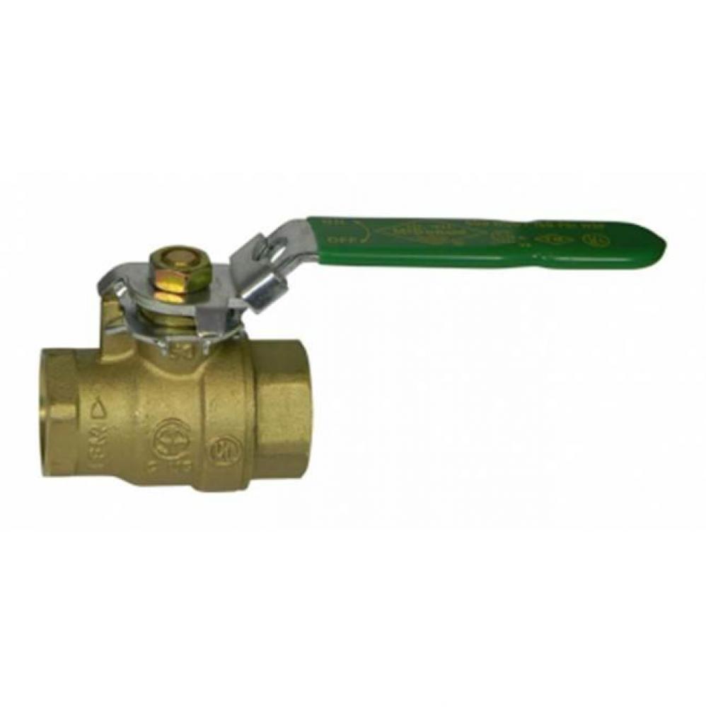 2032TL 1/4 FULL PORT BALL VALVE LOCK HANDLE FNPT