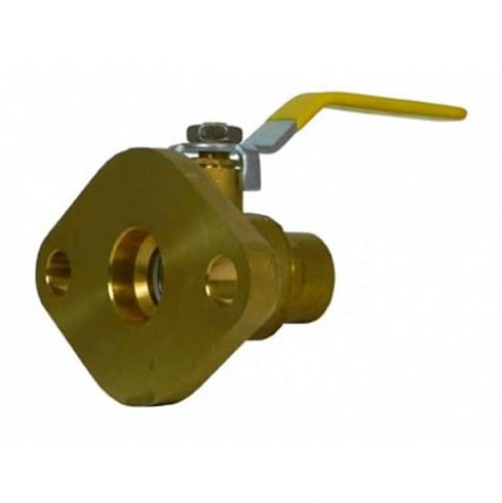 2029S 1 1/2 FULL PORT BALL VALVE SWEAT X FLANGE