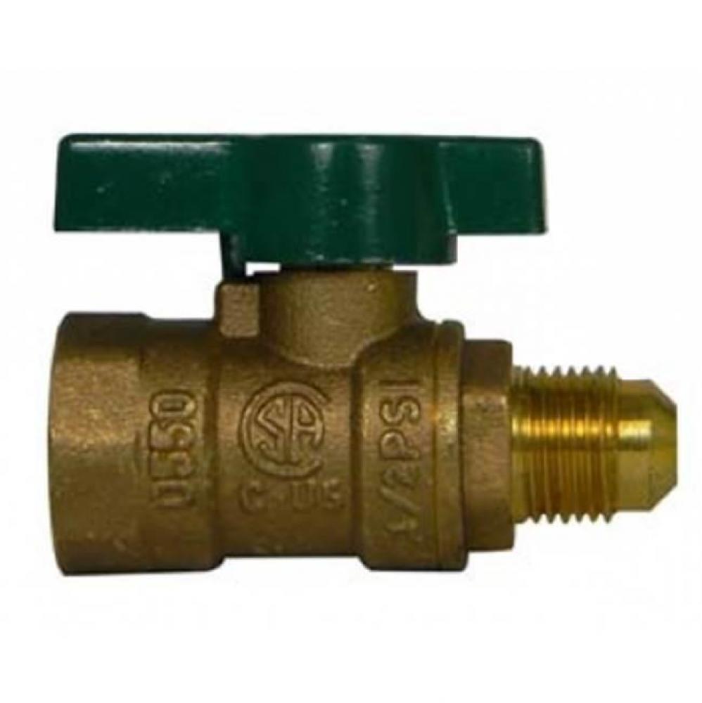 10712 1/2X5/8 GAS BALL VALVE FNPT X FLARE CSA