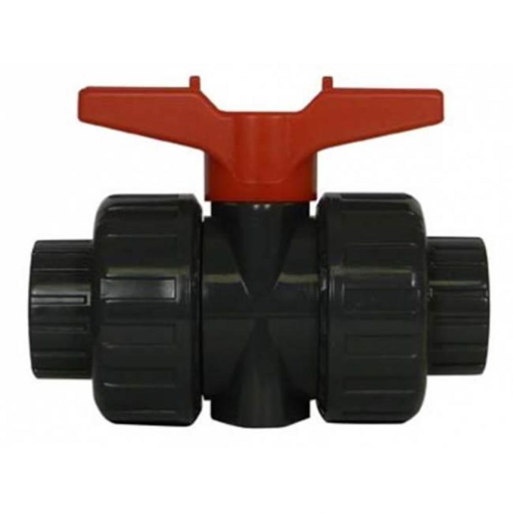 2064ST 1/2 PVC UNION BALL VALVE-SOCKET/FNPT