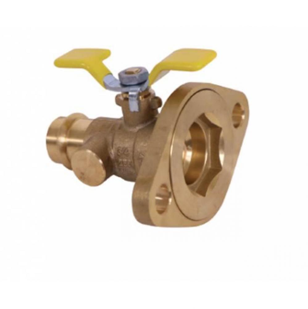 2029P 1 1/4 FULL PORT BALL VALVE PRESS X ROTATING FLANGE T HNDL