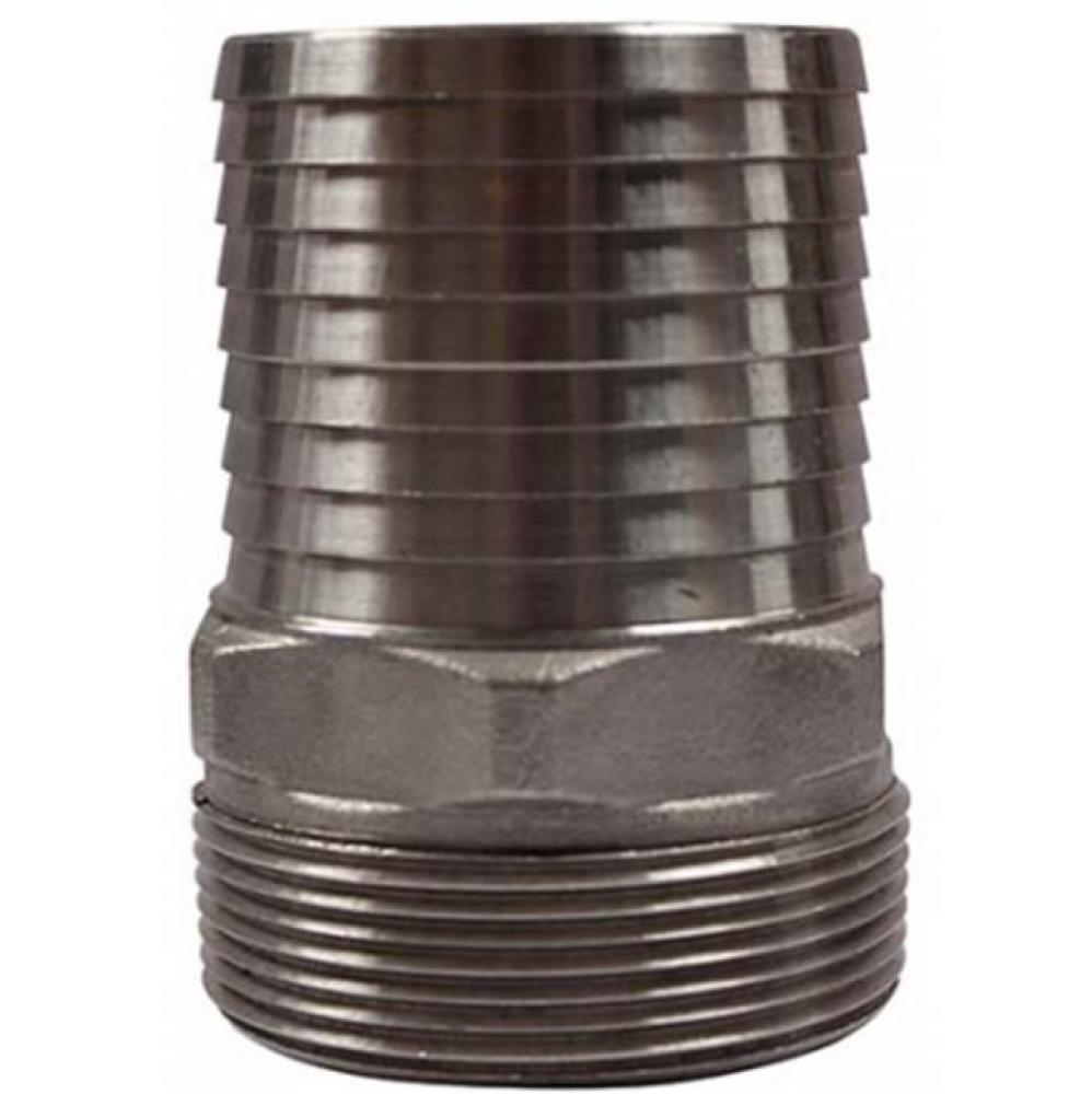 2092SS 1/2 SS MALE ADAPTER - INSERT X MNPT