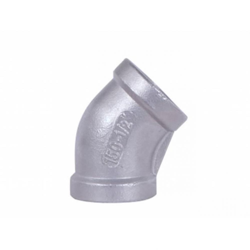 2245SS 1/8 ELBOW 45 DEG SS 304