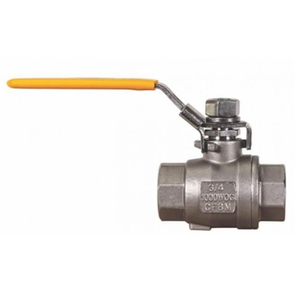 2032SST 1/2 SS Full Port Ball Valve FNPT x FNPT