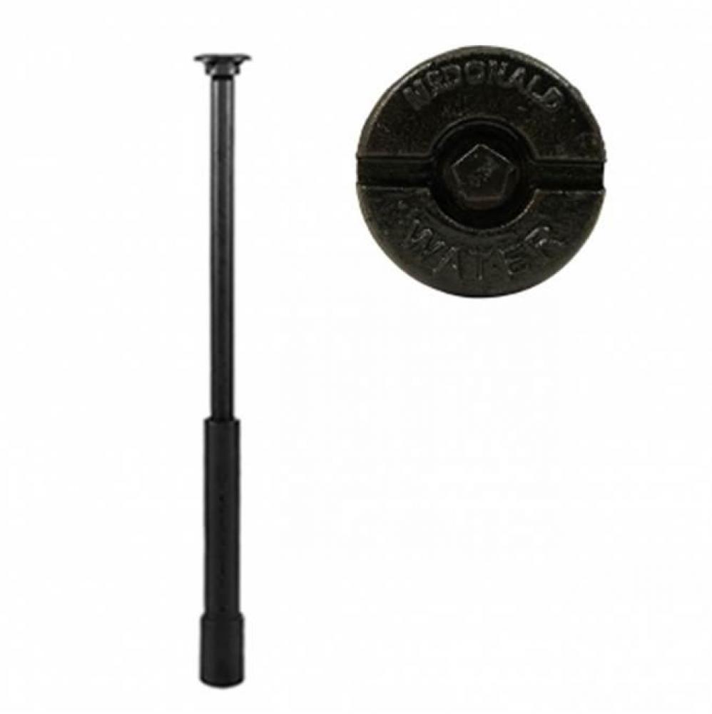 5615 10 MINN CURB BOX PENTAGON LID L/ROD 1.25 UPPER 2 TAP