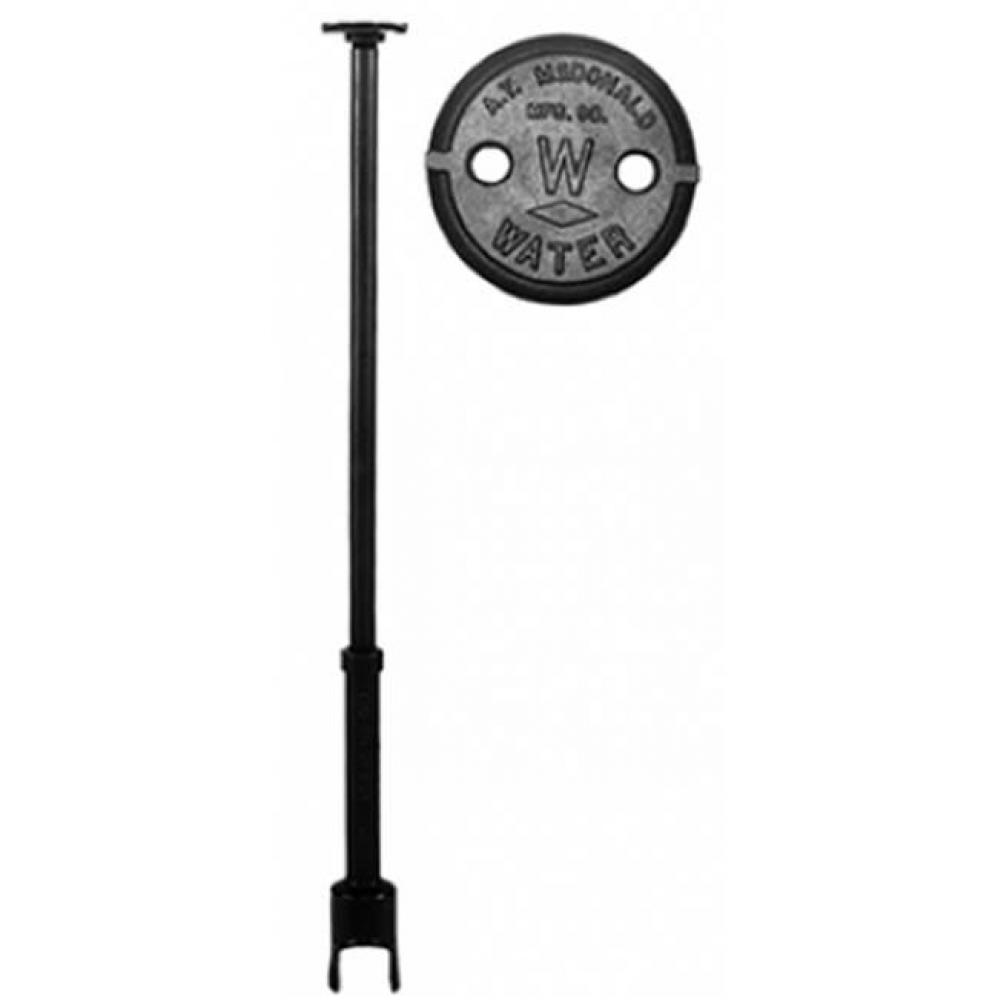 5601LR 5 ARCH CURB BOX 2 HOLE LID L/ROD 1 UPPER SM BASE