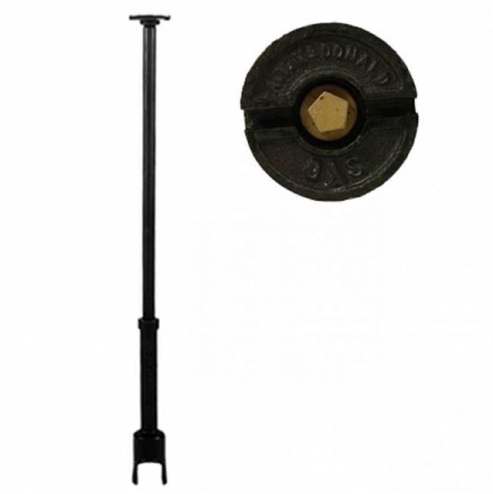 5607LRG 5 ARCH CURB BOX PENTAGON GAS LID L/ROD 1 UPPER SM BASE