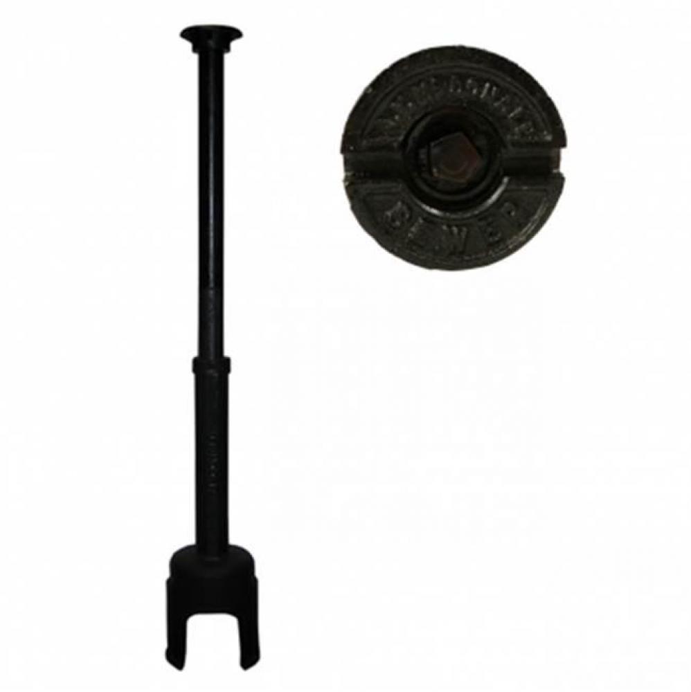 5600PS 6 1/2 ARCH CURB BOX PENTAGON SWR LID 1.25 UPPER LG BASE