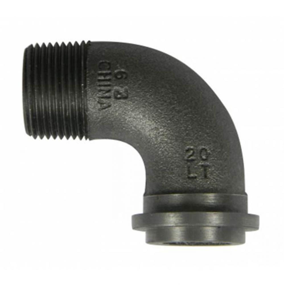 BLK METER SWIVEL 10LT-3/4 MNPT 90 ELBOW