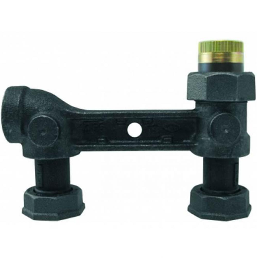 6624-CCEH- 3/4X1 1A BLK HxV INS METERBAR 6 C-C