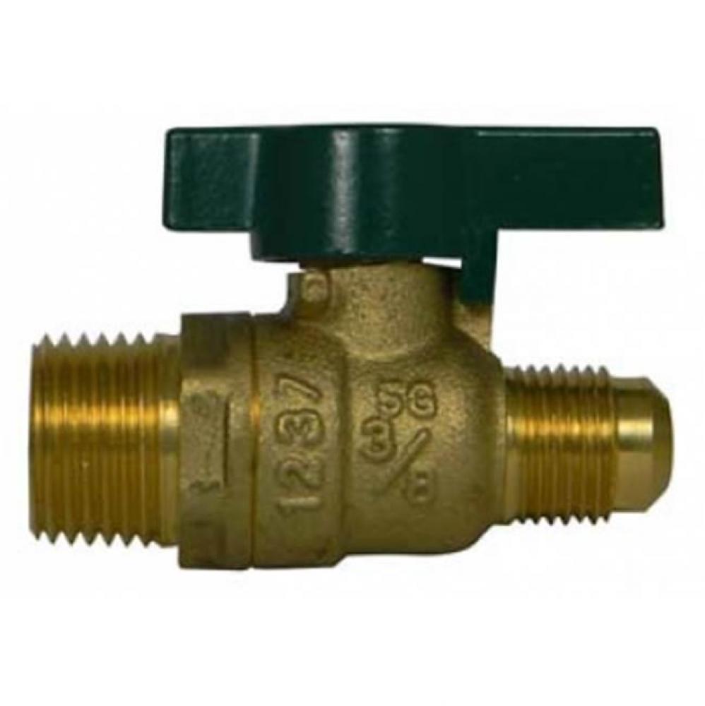 10716 1/2X3/8 GAS BALL VALVE MNPT X FLARE CSA