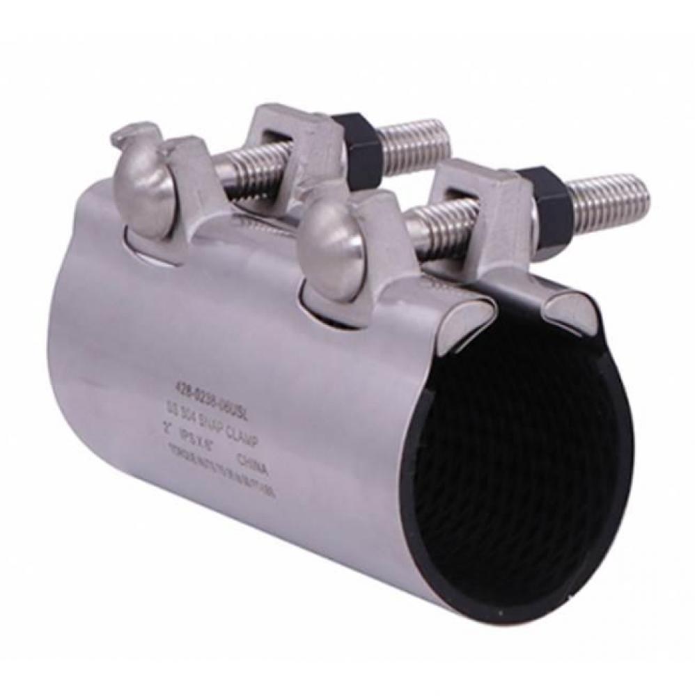 428-0084-06USL SS PATCH CLAMP WITH CAST SS LUG 1/2 IPSx6