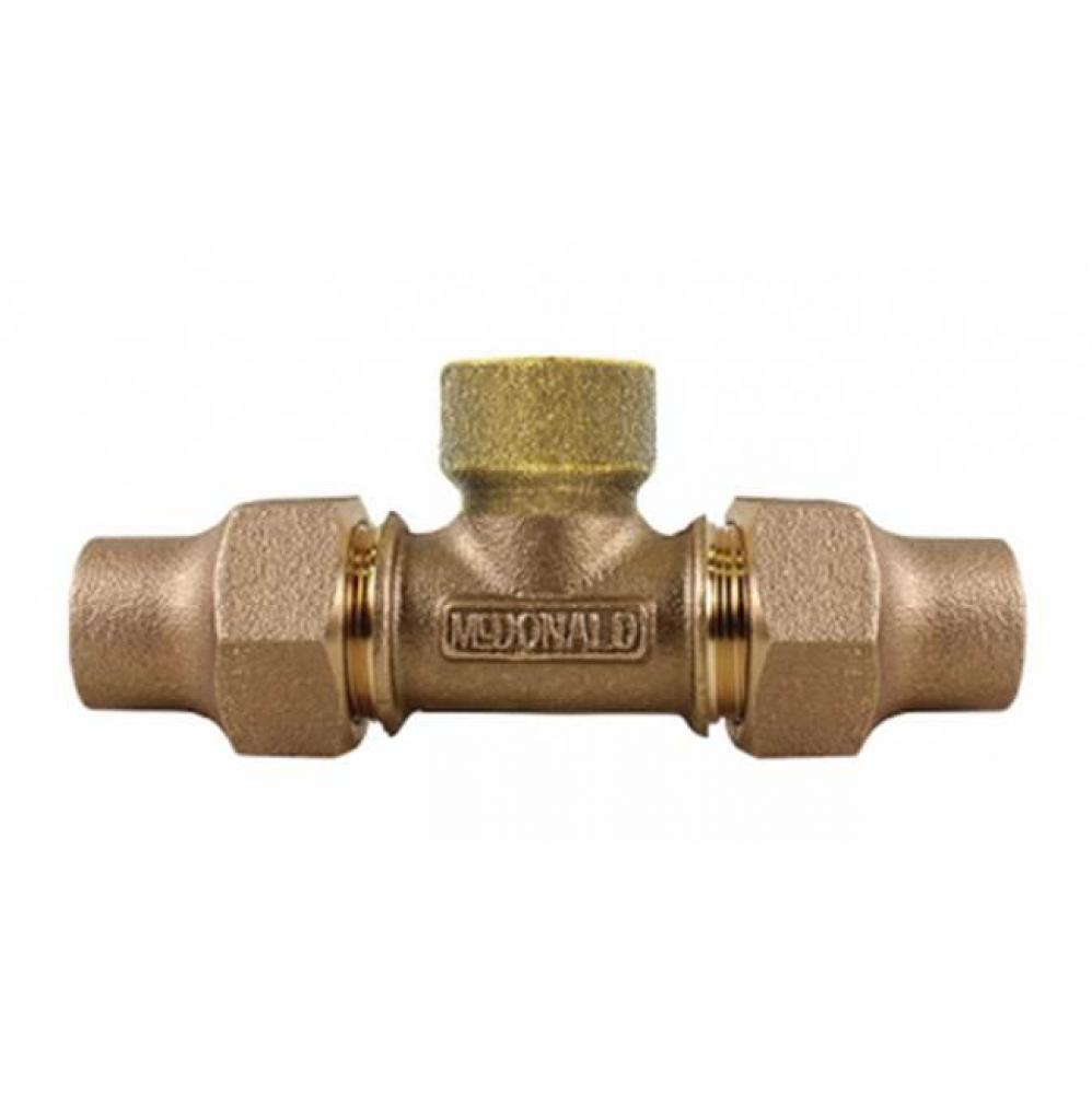 74764 1X1 1/2 TEE - FLARE X FLARE X FNPT - NL