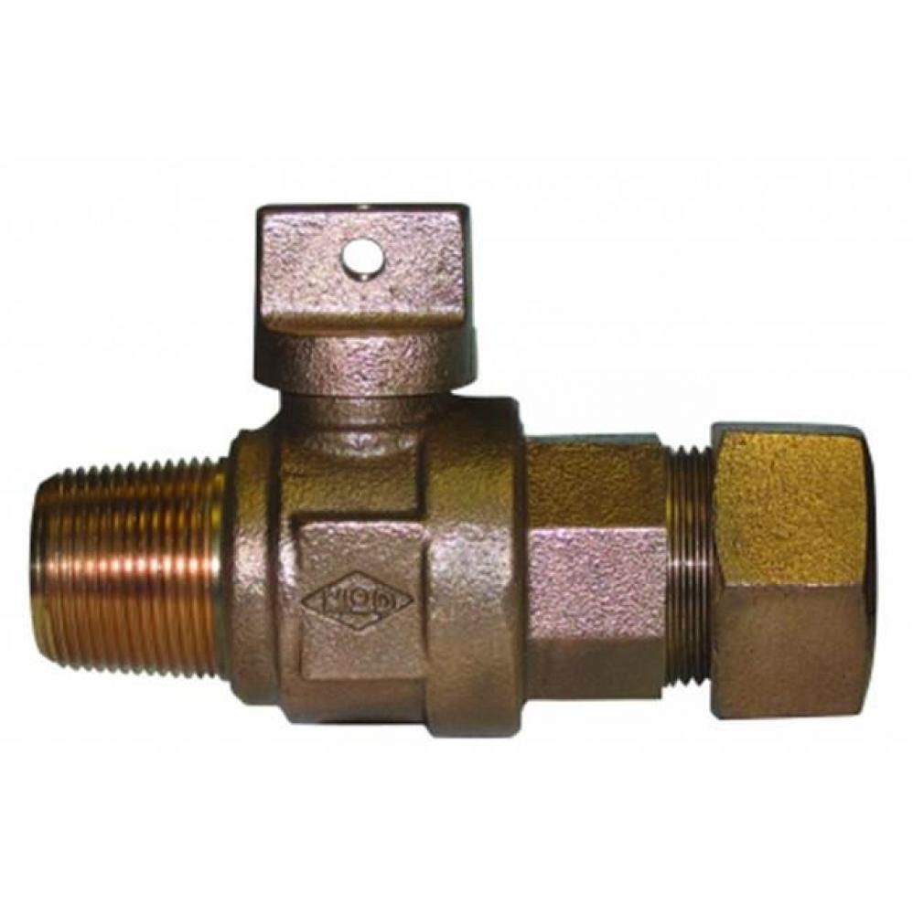 74101BCAPT 3/4 BALL CORP/CURB AWWA X CTS - NL