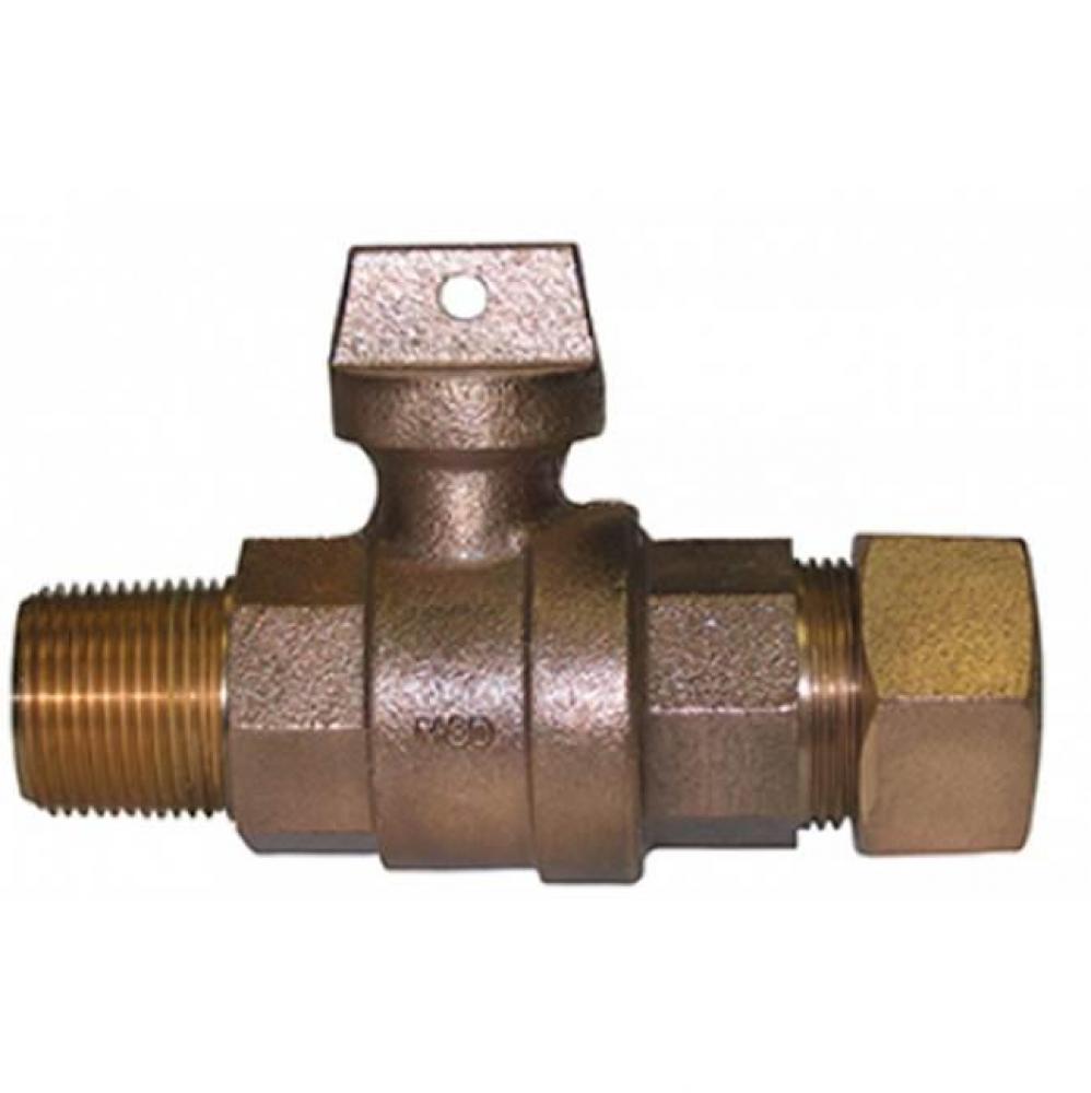 74104BT 1 1/2 BALL CORP/CURB MNPT  X CTS 16P-NL