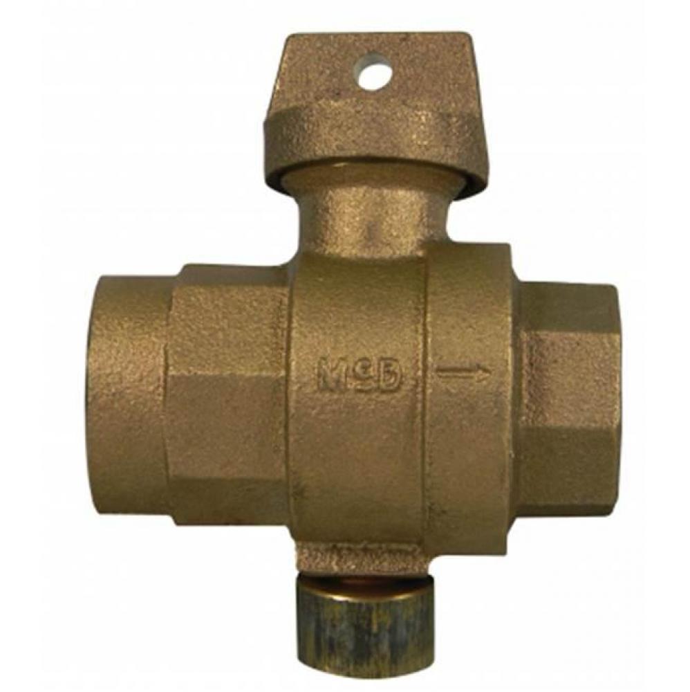 76001C 1 S&D BALL CURB W/CV FNPTxFNPT-NL