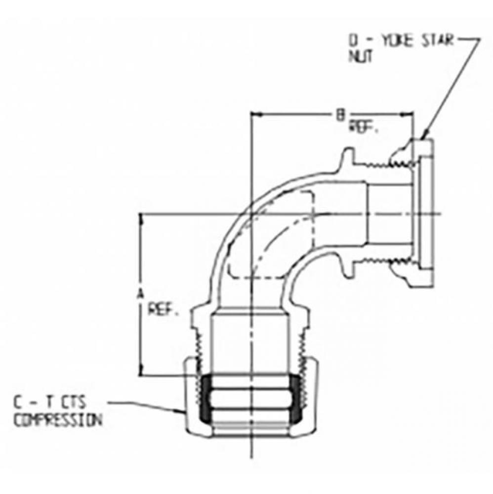 74779YT 1X01 QUARTER BEND CTS X YOKE -NL