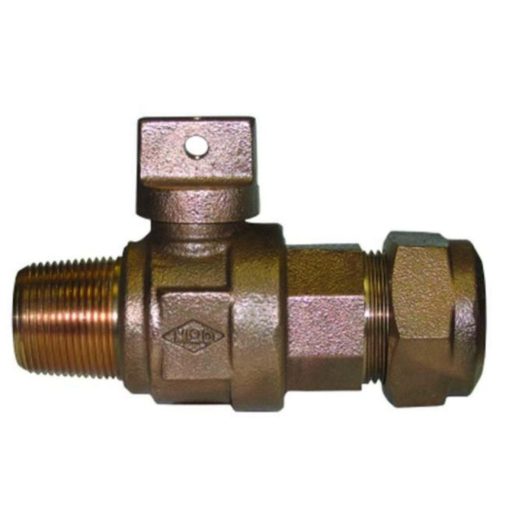 74101BCAPQ 3/4 BALL CORP/CURB AWWA X CTS - NL