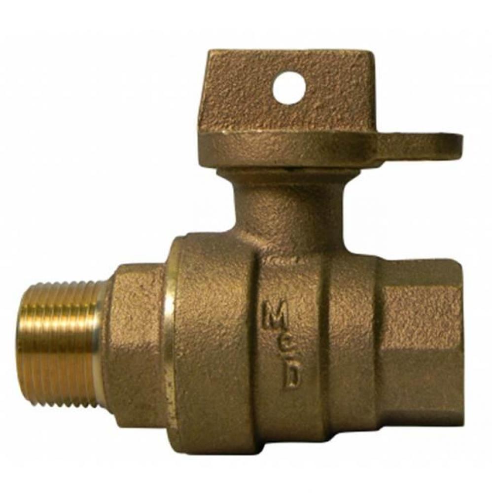 76107W 1 BALL CURB FNPT X MNPT - NL