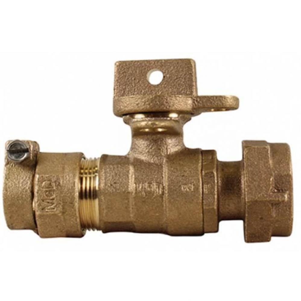 76100MW-44 3/4X5/8X3/4 BALL VALVE PVC X METER - NL