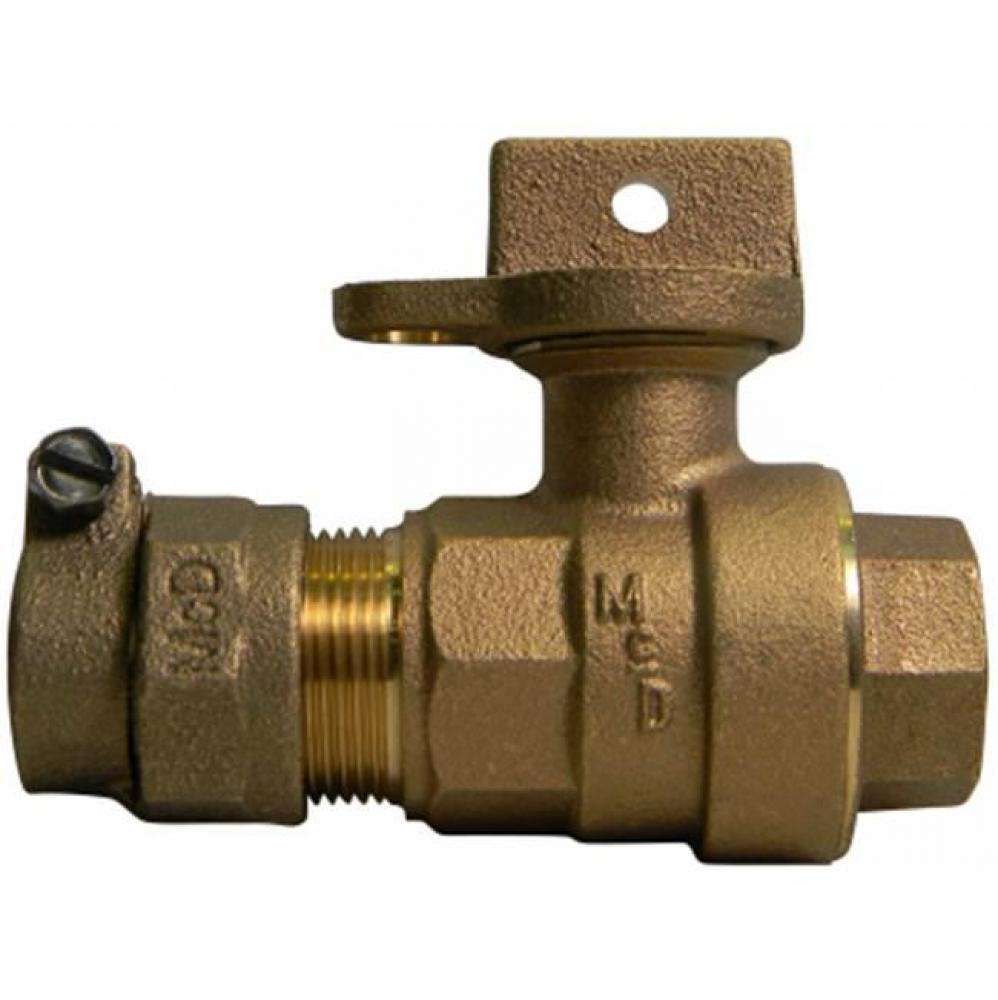 76102W-33 3/4X1X1 BALL CURB PEP X FNPT - NL