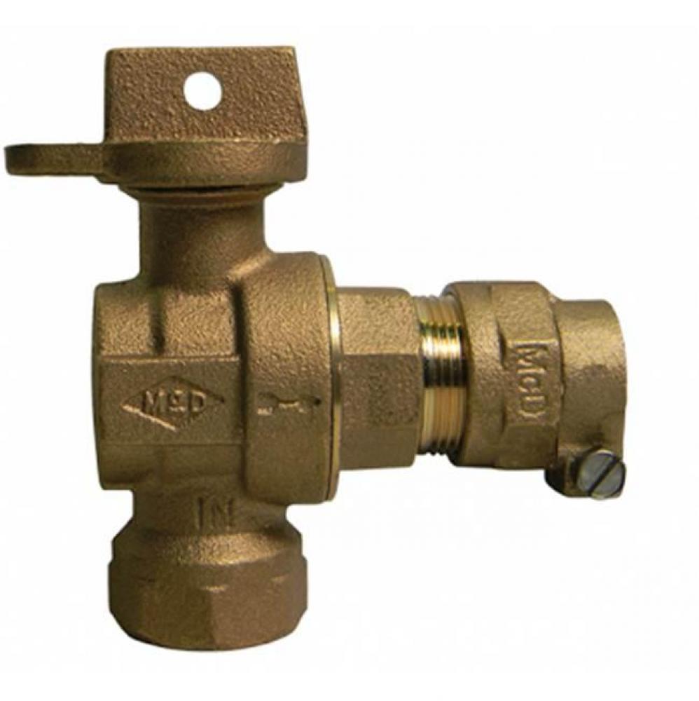 74608B-22 3/4 ANGLE BALL CURB FNPT X CTS - NL