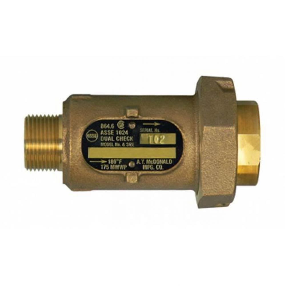 711-3PF 33 INLINE DLCHK 3/4 MNPTx3/4 FNPT-NL