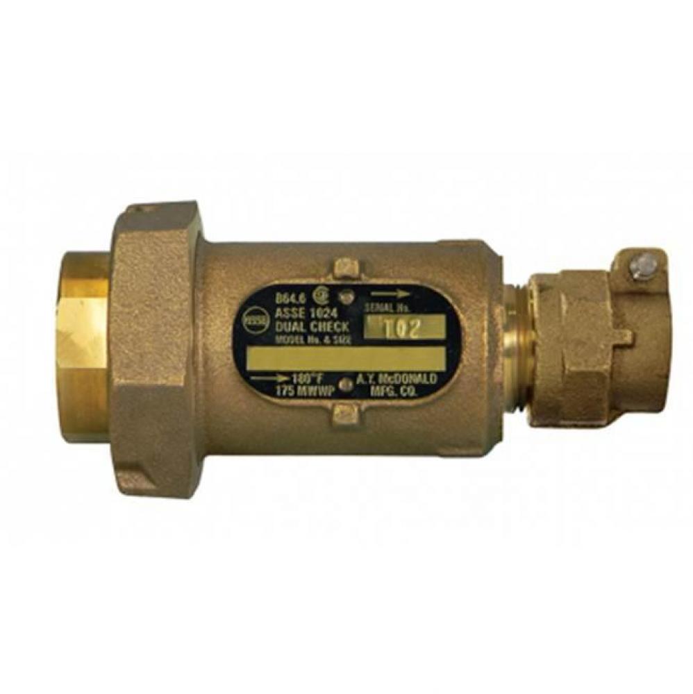 711-3N2 43 INLINE DLCHK 3/4 METERx3/4 CTS-NL