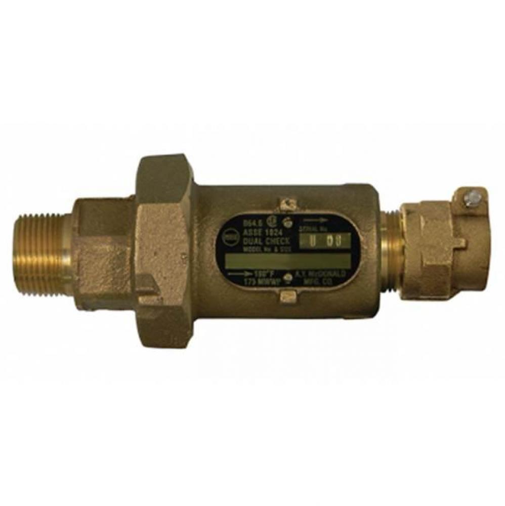 711-3M2 33 INLINE DLCHK 3/4 MNPTx3/4 CTS-NL