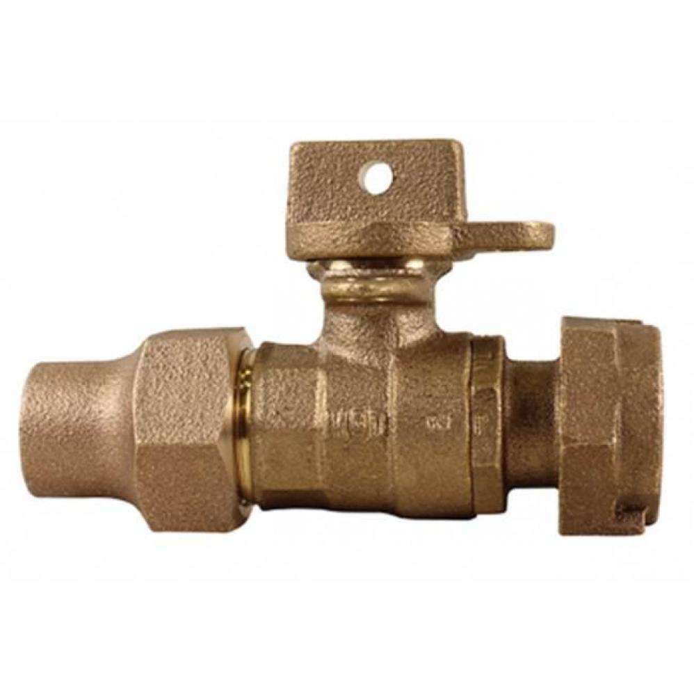 76100MW 3/4X5/8X5/8 BALL VALVE FLARE X METER - NL