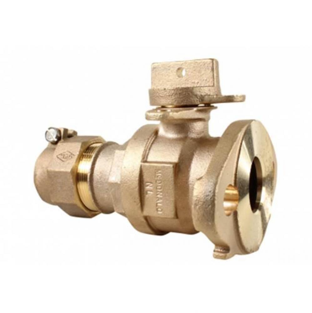 76100MW-22 1 1/4X1X1 BALL VALVE - CTS X METER - NL