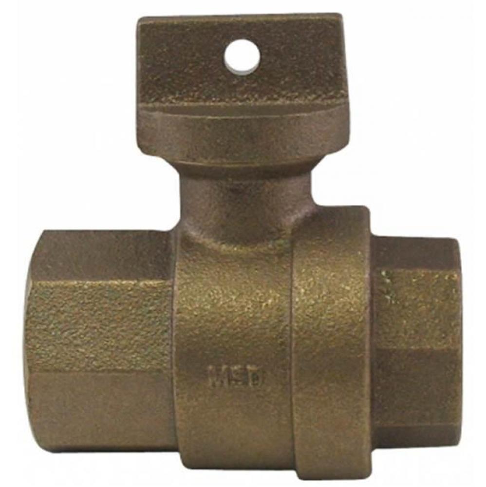 76111 3/4X5/8X3/4X3.50 BALL CURB L/CHK FNPT X FNPT - NL