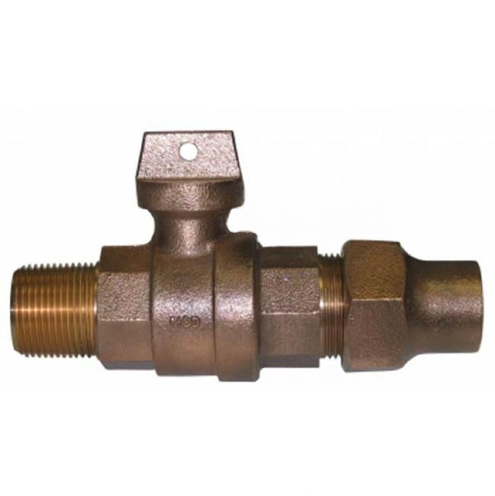 76107C 3/4 BALL CURB FLARE X MNPT - NL