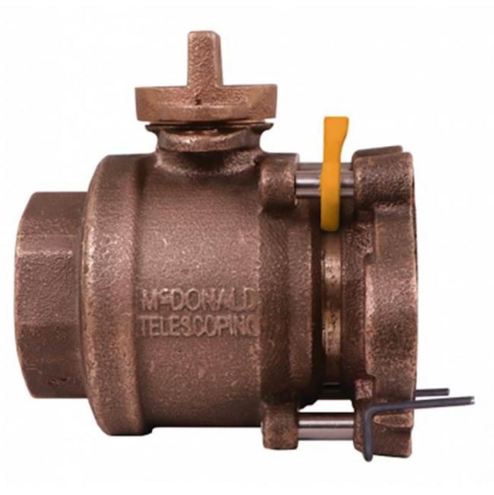 7E6101MW 2 BALL VALVE FNPTxTELESCOPING MTR FLANGE