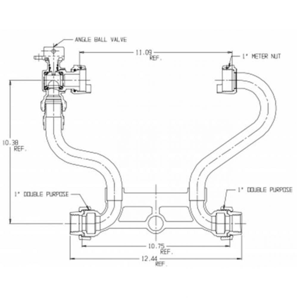 720-410WXLL 44 HxH MTRSTR SPBVxM NUT L/NUTS&CONNS