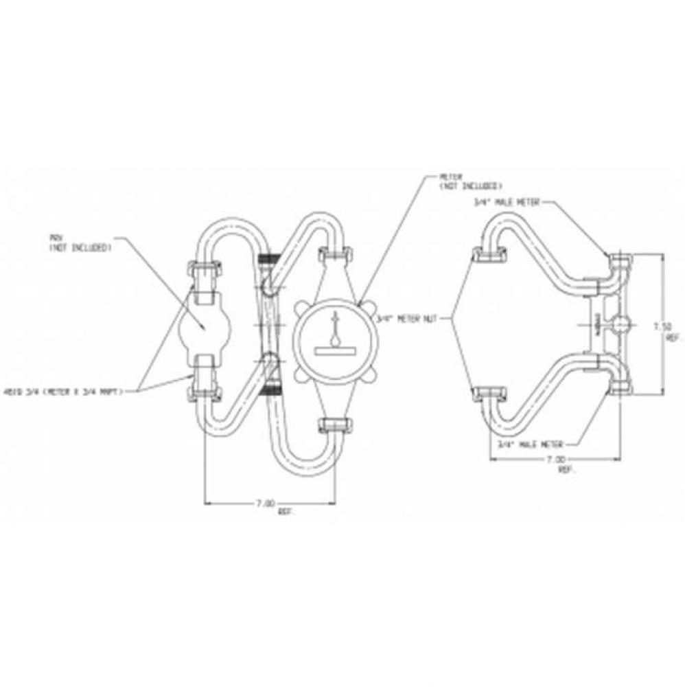 758-2--NN X419 CRAB TANDEM RSTR M NUT X M NUT