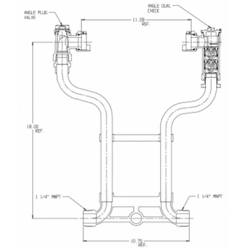 728-418LDPP 55X995 HxH MTRSTR PVxSPDCK MNPTxMNPT