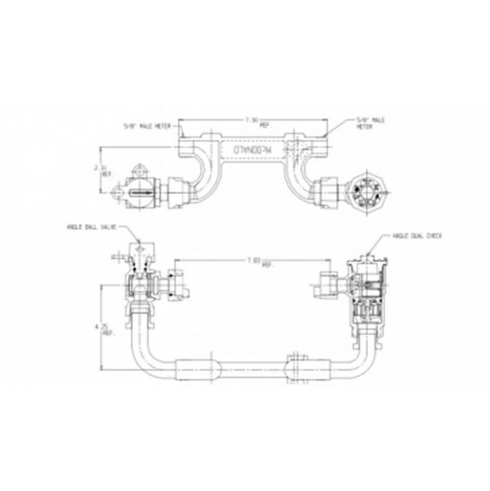 717X104WD-- LH LOW RISE RSTR SPBV X FPDCK