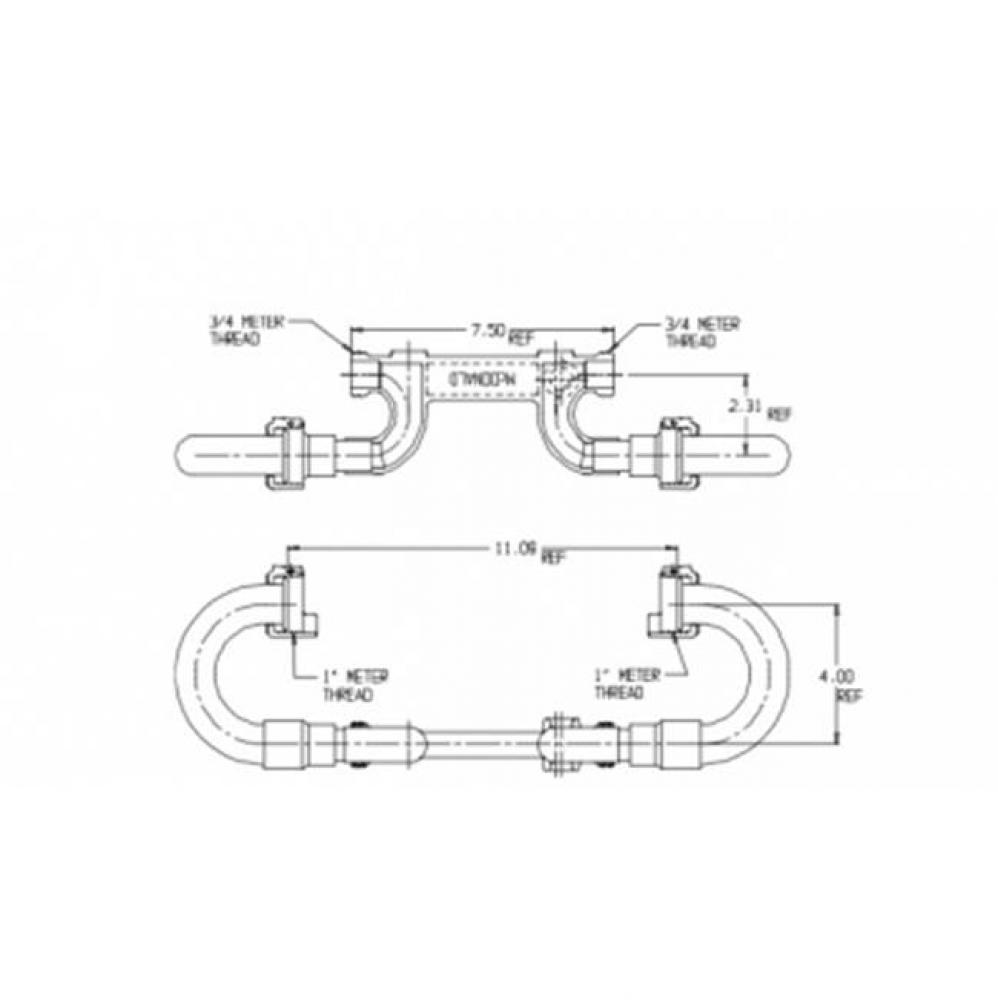 717B404XX-- LOW RISE RSTR MNUTxMNUT 5/8X3/4BB