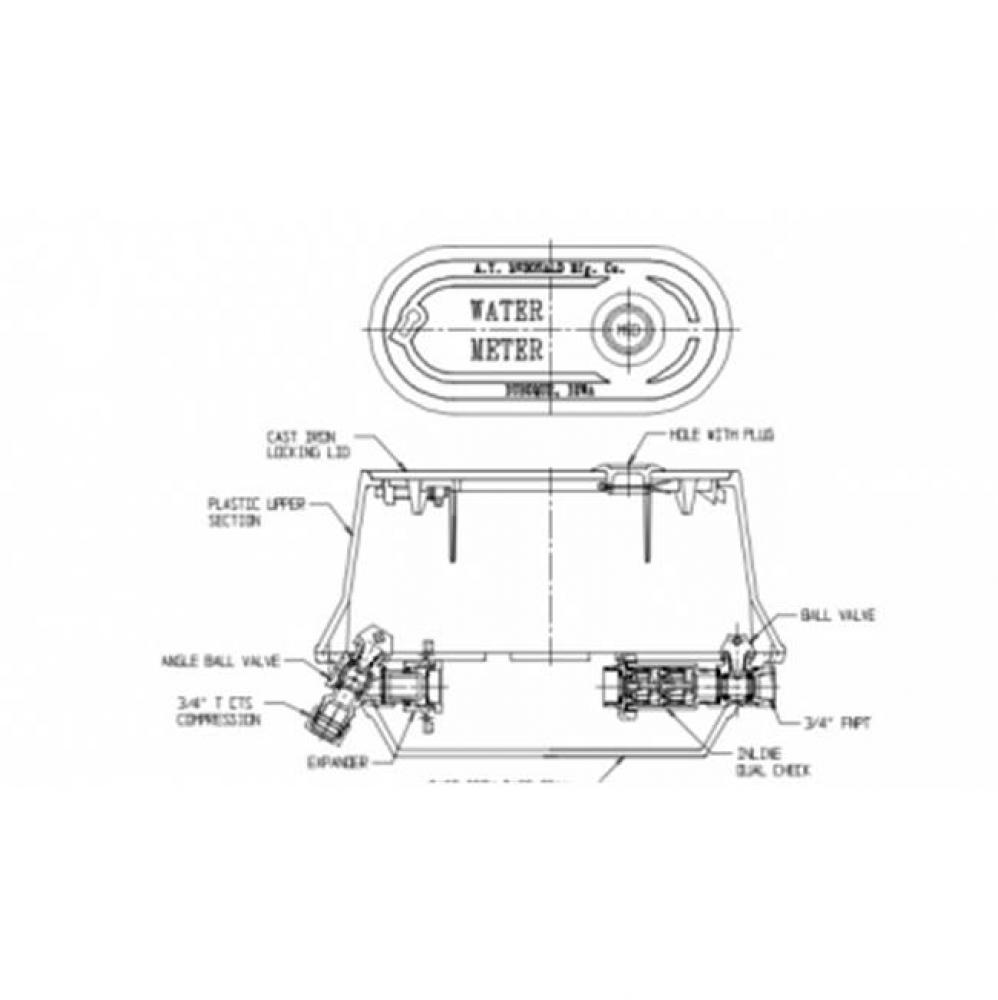 776P208LPCD 331 LNG YKBX 3/4 FLR APVx3/4 DP SPV