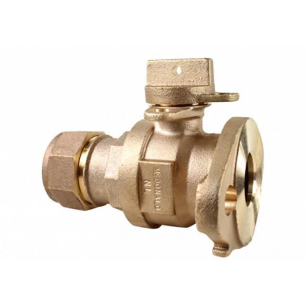 76100MWQ 3/4X5/8X3/4X3.75 BALL VALVE CTS X METER - NL